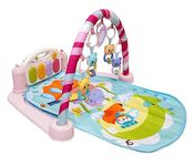 Yetli Musical Keyboard Piano Gym Mat & Fitness Rack For Baby Boy And Girl Multi Functional And Play Musical Keyboard And Lights Kids (0 To 24 Month Age) (Pink), Count 1