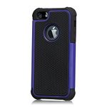 32nd ShockProof Series - Dual-Layer Shock and Kids Proof Case Cover for Apple iPhone 4 & 4S, Heavy Duty Defender Style Case - Deep Blue