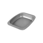 Meyer Bakemaster Carbon Steel Non Stick Mini Oven Roaster | Roasting Pan | Baking Pan | Bakeware | Baking Essentials | Cake Tin | Deep Roasting Pan, Grey - 1PC