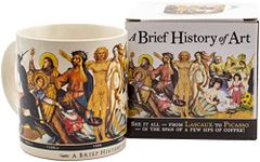 Brief History of Art Coffee Mug - History's Greatest Masterpieces from Da Vinci to Koons - Comes in a Fun Gift Box