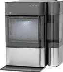 GE Profile Opal 2.0 with 0.75 Gallon Tank, Chewable Crunchable Countertop Nugget Ice Maker, Scoop included, 38 lbs in 24 hours, Pellet Ice Machine with WiFi & Smart Connected, Stainless Steel