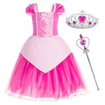 Princess Costume Dress for Little Girls Birthday Party Dress Up 3-4 Years (3T 4T)