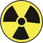 Nuclear Radiation ISO Safety Label Sign Stickers (Pack of 5 Stickers), 4”x4”, Decals for Windows, Car, Boxes, Containers, Technological Equipments, Indoor and Outdoor Use (Nuclear Radiation)