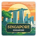 Singapore City Sticker - Vinyl Wate