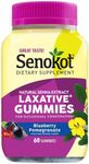 Senokot Laxative Gummies Dietary Supplement for Occasional Constipation Relief, Blueberry Pomegranate flavor, 60 Count