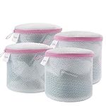 GOGOODA Bra Wash Bag,4PCS Mesh Laundry Bags for Bras/Underwears/Socks