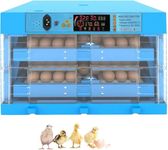 Ndeal Eggs Incubator, Eggs Large Incubators, Automatic Dual Power Supply Incubator with Auto Egg Turner & Temperature Control Ventilation, for Chicken Duck Goose Eggs Incubator (128 Eggs Incubator)