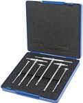 6PCS Bore Gauge 5/16"-6" Telescopic High Precision T-Gage Set with Storage Case