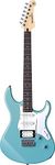 Yamaha Pacifica 112V electric guitar for beginners and advanced players, with 2 online lessons with a Yamaha Music School teacher, in Sonic Blue