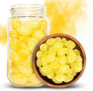 NY Spice Shop Sanded Lemon Drops - 1 Pound Lemon Hard Candy - Old Fashioned Candy - Candy Bulk - Tangy and Sweet Delicious Candy - Healthy Snacks