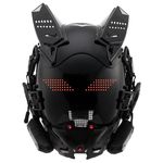 Cyberpunk Gothic Mask Helmet For Adult,LED Bluetooth Mask,Futuristic Punk Techwear,Cosplay Halloween Fit Party Music Festival (Black)