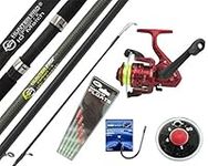 Hunter Pro 10' Carbon-X Complete Beginners Starter Float Match Fishing Kit Rod & SY200 Reel With Line & Tackle Set