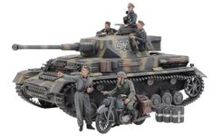 Tamiya 25209-000 25209 1:35 Dt. PzKpfw.IV Ausf.G m. Krad Ost F. Model Making, Plastic, Assembly, Tank Kit