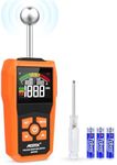 Moisture Meter MESTEK Damp Meter Pinless Moisture Meter 5-40 mm Depth of Analysis Humidity Meter with Digital Color LCD and Alarm for Building Materials, Wood, Masonry, Caravan, Walls