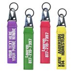 Brillianne Personalized Keyring, Custom Embroidery Key Chain Luggage Tags, Suitcase Key Chain Accessories for Backpacks, Motorcycles, Scooters, Car