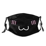 Kawaii Cat Face Mask Washable Anime Funny Cute Mask Balaclavas 2 Pcs Filters