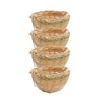 4Pcs Handwoven Nest Cage House Hatching Breeding Cave for Parrot, Canary or Cockatiel or