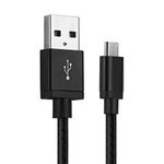 CELLONIC® USB Cable 1m Compatible for Logitech Harmony Elite, Harmony 950, Harmony One Ultimate/nVidia Shield TV Charger Fast 2A Data Transfer Charging Lead Micro USB - Black