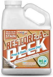 Restore-A-Deck Solid Color Stain for Decks & Exterior Wood (1 Gallon, Desert Taupe)