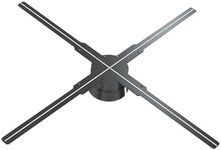 Rycixon 3D Hologram Fan projector with WiFi and App Control, Bluetooth, Custom Video Library, Remote Control, Portable Design for Trade Shows, Parties, and Events (19.7IN 3DHOLOGRAMFAN)