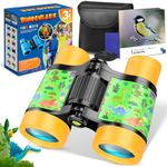 Dromlag Kids Binoculars for 3-9 Year Old Boys: Bird Watching, Dinosaurs, Outdoor Garden Activities - Easter Birthday Gift