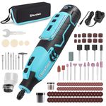 DURATECH Cordless Rotary Tool, 12V Rechargeable Rotary Tool with 118pcs Accessories, 7 Variable Speed 35000RPM, Power Rotary Multi Tool Kit for Sanding, Polishing, Carving, Drilling and DIY Crafts