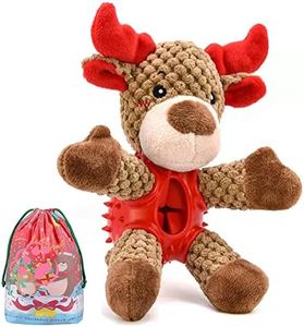 JUPSK Jouets à Couinement pour Chiens, Jouets de Dentition pour Chiots Jouets à Mâcher pour Chiens pour Mâcheurs Agressifs, Jouets pour Chiens de Petite, Moyenne et Grande Taille, Renne