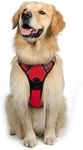 24x7 eMall Red No Pull Dog Harness Mesh Breathable Adjustable Reflective Oxford Easy Control Comfortable Harness. Red Large 18-26 Inch Girth