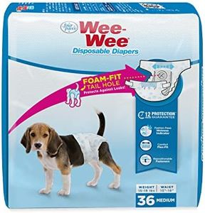 Four Paws Wee-Wee Disposable Dog Diapers Medium (36 Count)