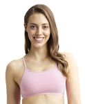 Jockey 1351 Women's Super Combed Cotton Elastane Stretch Multiway Styled Crop Top with Adjustable Straps and Stay Fresh Treatment_Candy Pink_M