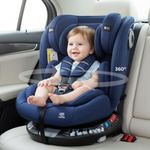 Mee Mee Orbit 360° Rotatable ISOFIX Car Seat | Model Name: Orbit | Rear & Forward Facing Convertible Seat | ECE R44/04 Certified | 5-Point Harness, Adjustable Recline & Headrest | 0–12 Years (0–36 kg)