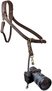 4J LEDR Camera Strap,Camera Harness for One Camera,Leather Camera Strap Professional Single Leather Harness Shoulder Strap,Single Camera Strap for Photographers,Leather Strap for DSLR/SLR,Brown