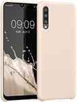 kwmobile Case Compatible with Samsung Galaxy A50 Case - TPU Silicone Phone Cover with Soft Finish - Cream Matte