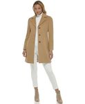 Calvin Klein Womens Classic Cashmere Wool Blend Coat, Classic Camel, 16