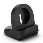 M.G.R.J® IWatch Charger Stand Compatible for Apple Watch Ultra 2, Ultra, SE2, SE, Series 9 8 7 6 5 4 3 2 1 (49/45/44/42/41/40/38mm), iWatch Dock Holder with Nightstand Mode & Anti Slip Base (Black)