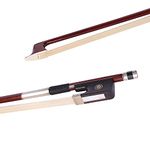 ADM 4/4 Full Size Brazilwood Octagonal Horse Hair Cello Bow, Well Balanced for Beginner and Students