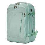 ECOHUB 20L Max Ryanair Cabin Bag 40x20x25 Underseat Backpack Carry on Bag Hand Luggage Backpack with USB Port Recycled PET Eco Friendly Rucksack for Women & Men, Light Green (Patented)