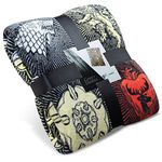 Game of Thrones Official Goodies Throne of Iron Throne Fleece Sofa Blanket