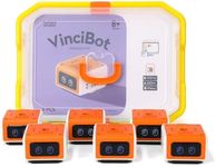 MatataStudio VinciBot Classroom Set with 6 Sets VinciBot Coding Robot & Rich Learning Materials for School Supplies Grade 2-7, Scratch&Python Programable Robot STEM Education for Kids Ages 8-12