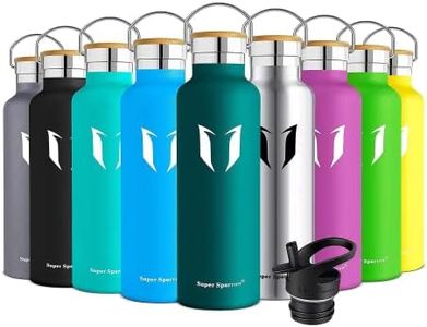 Super Sparrow Water Bottle Insulated - 500ml - Standard Mouth Flask - BPA Free, Leak Proof Drink Bottle - Ergonomic Straw Water Bottles for Work, Gym, Travel, Sports, Outdoor - 2 lids