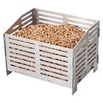 Valiant Pellet Burner Basket for Wood Burning Stoves and Fireplaces | Thickened Stainless Steel Construction | Ventilated Design for Even Burning | 3kg Capacity | 4-Hour Burn Time