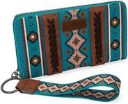 Montana West × Wrangler Wristlet Western Wallet Boho Aztec Credit Card Holder for Women Gifts for Women Ladies Female