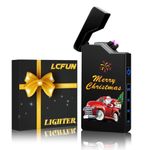 Electric Rechargeable USB Lighter Windproof Flameless, Electronic Arc Plasma Lighter Portable, Cool Lighters Gifts for Him Men Camping Hiking