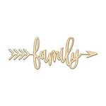 Family Right Arrow Wood Sign Home D