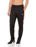 PUMA Men's Training Pant, Black/Red, Large