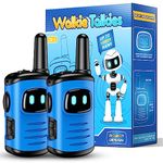 Walkie Talkies for Kids, Exssary Toys for 3-6 Year Old Boys Outdoor Toys for Kids 3-5 Walkie Talkie 3 4 5 6 Year Old Boy Gifts Hiking Camping Toys Christmas Birthday Gifts for Boy Blue