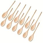 Kitchen Wooden Spoons Mixing Baking Serving Utensils Puppets 30cm - Set of 12 (30cm)