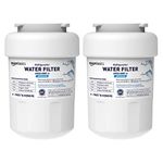 Amazon Basics Replacement GE MWF Refrigerator Water Filter - Advanced Filtration - 2-Pack