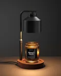 Cozmara Candle Warmer Lamp with Timer & Dimmer for Yankee Candles, Adjustable Height Candle Warmer for Jar Candles, Wax Melt Lamp for Home Decor & Gifts, Black, 2 Bulbs