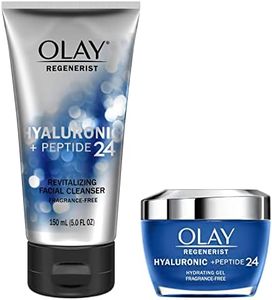 Olay Regenerist Hyaluronic + Peptide 24, Duo Pack, Face Wash 150 mL, Gel Face Moisturizer 50 mL